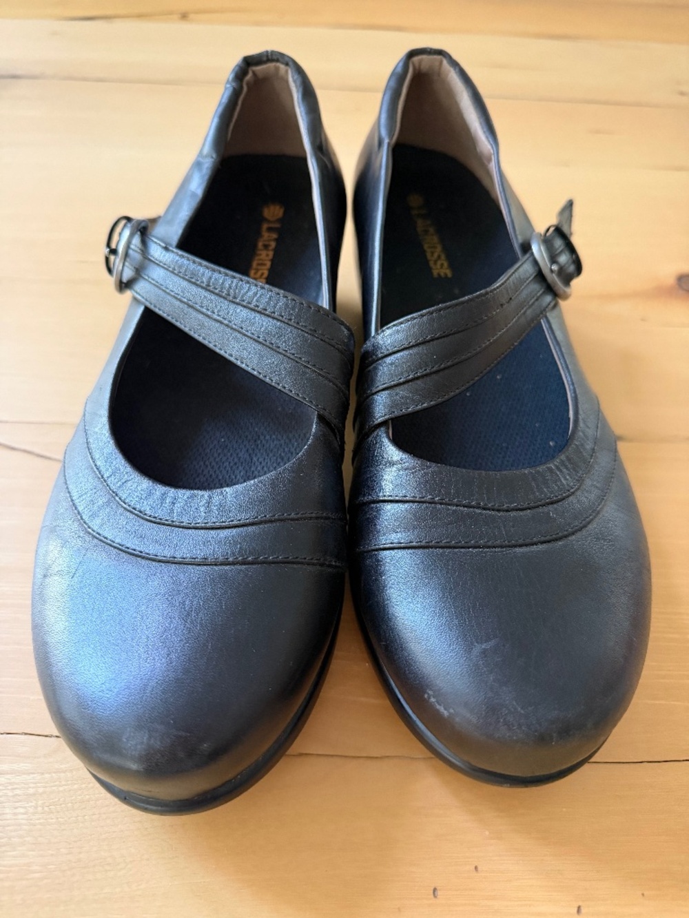 Walking company black leather pumps size 11